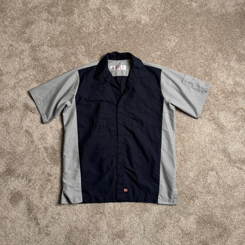 RED KAP TWO TONE COLLARED WORK SHIRT